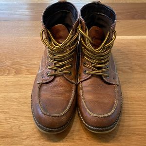 Men’s 11 brown leather boots. Used